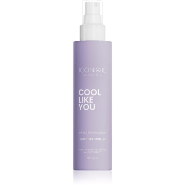 ICONIQUE Professional COOL LIKE YOU Perfect Blonde & Silver Violet ingrijire leave-in neutralizeaza tonurile de galben 150 ml-Țena