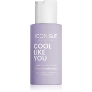 ICONIQUE Professional COOL LIKE YOU Perfect Blonde & Silver Violet șampon pentru neutralizarea tonurilor de galben 70 ml-Țena