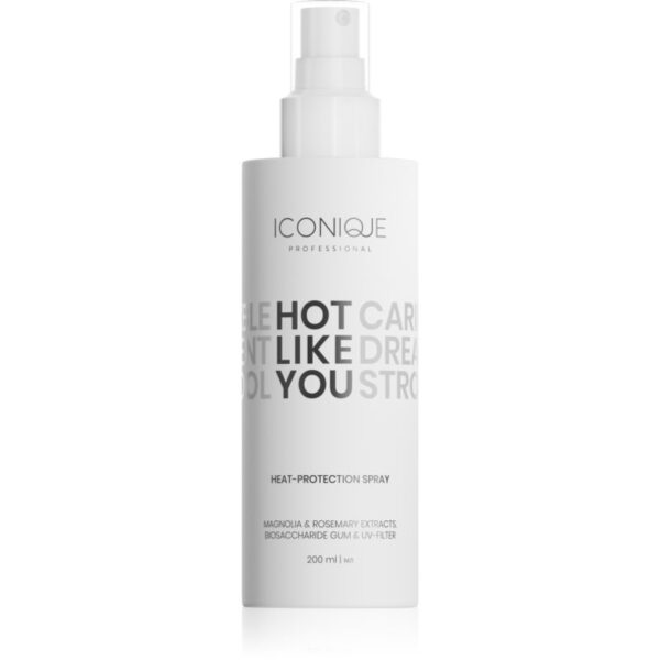 ICONIQUE Professional HOT LIKE YOU Heat-protection spray protector pentru modelarea termica a parului 200 ml-Țena