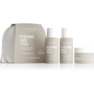 ICONIQUE Professional STRONG LIKE YOU Repair & Strengthening Set Seturi pentru voiaj pentru par deteriorat-ro