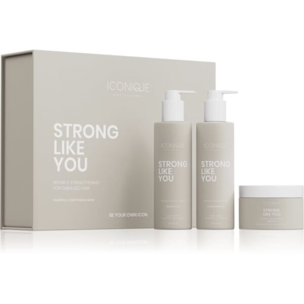 ICONIQUE Professional STRONG LIKE YOU Repair & Strengthening Set set pentru par deteriorat-ro