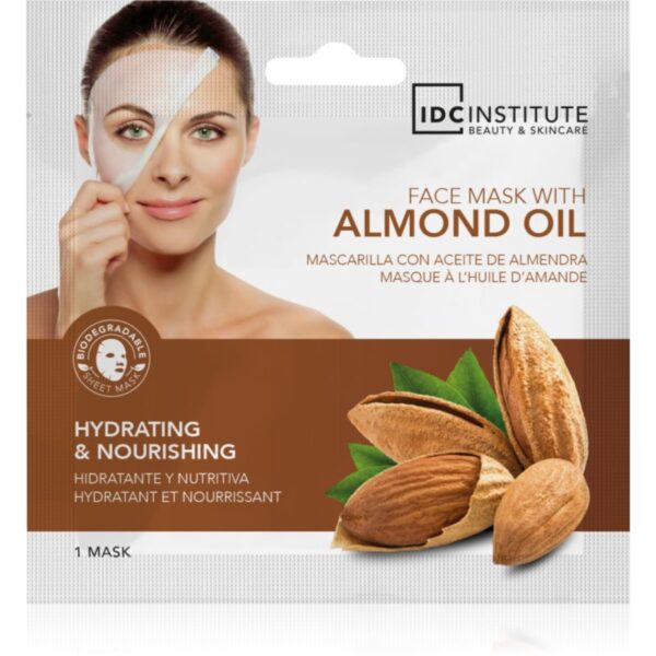 IDC Institute Almond Oil mască textilă facială de unică folosință 1 buc-ro