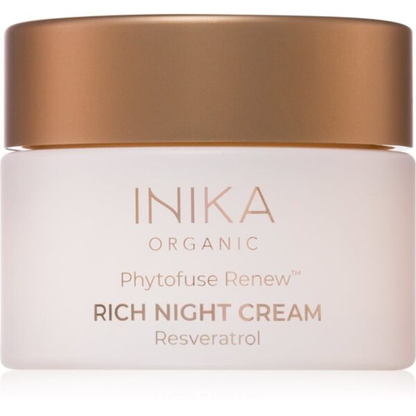 INIKA Organic Phytofuse Renew Rich Night Cream Crema de noapte anti-oxidanta 50 ml-Țena