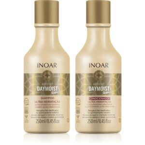 INOAR Absolut Daymoist CLR™ set pentru par uscat si vopsit 2x250 ml-Țena