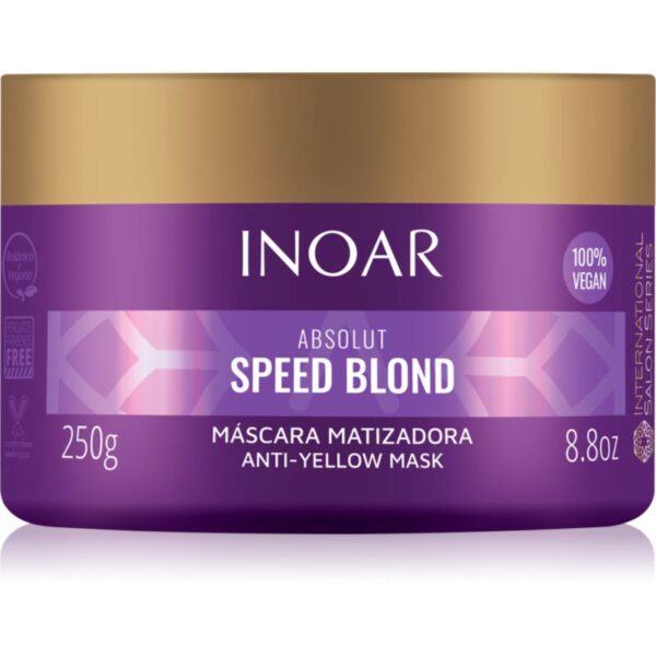 INOAR Absolut Speed Blond masca tonifianta si hranitoare pentru par blond 250 g-Țena