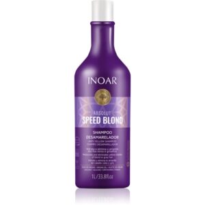 INOAR Absolut Speed Blond șampon pentru păr blond neutralizeaza tonurile de galben 1000 ml-Țena