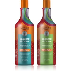 INOAR #Bombar Super Line Super Vitaminas set pentru păr cu vitamina C 2x1000 ml-Țena