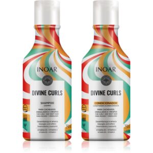 INOAR Curls set pentru păr creț 2x250 ml-Țena