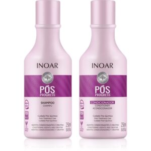 INOAR Pos Progress set pentru păr po keratinovém narovnání a nanoplastice 2x250 ml-Țena