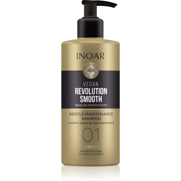 INOAR Vegan Revolution Smooth şampon de netezire pentru par uscat si indisciplinat 350 ml-Țena
