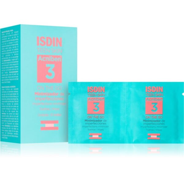 ISDIN Acniben Teen Skin servetele pentru curatare pentru ten gras 30 buc-ro