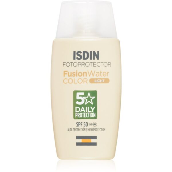 ISDIN Fusion Water fluid pentru fata cu protectie solara SPF 50 culoare light 50 ml-ro