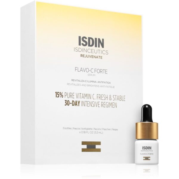 ISDIN Isdinceutics Flavo-C Forte ser intensiv cu vitamina C 3x5.3 ml-Țena