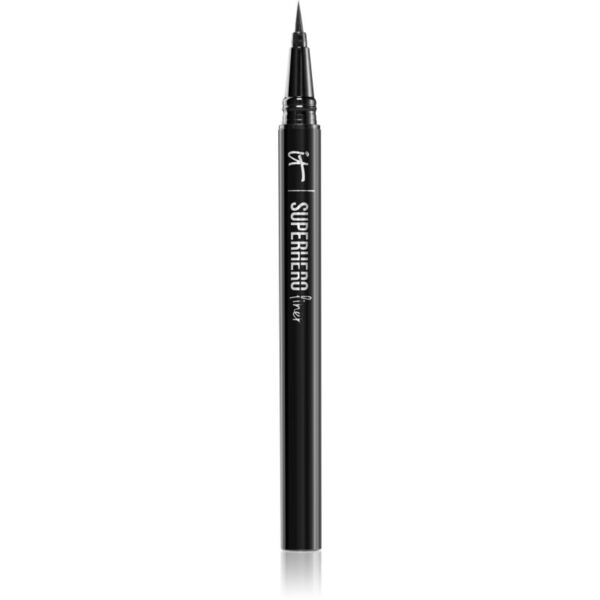 IT Cosmetics Superhero Liquid Eyeliner eyeliner în fix pentru femei Black 0.55 ml-ro
