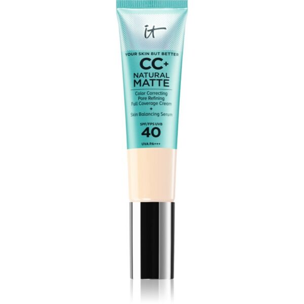 IT Cosmetics Your Skin But Better CC+ Natural Matte machiaj cu efect matifiant SPF 40 pentru femei Fair Warm 32 ml-ro