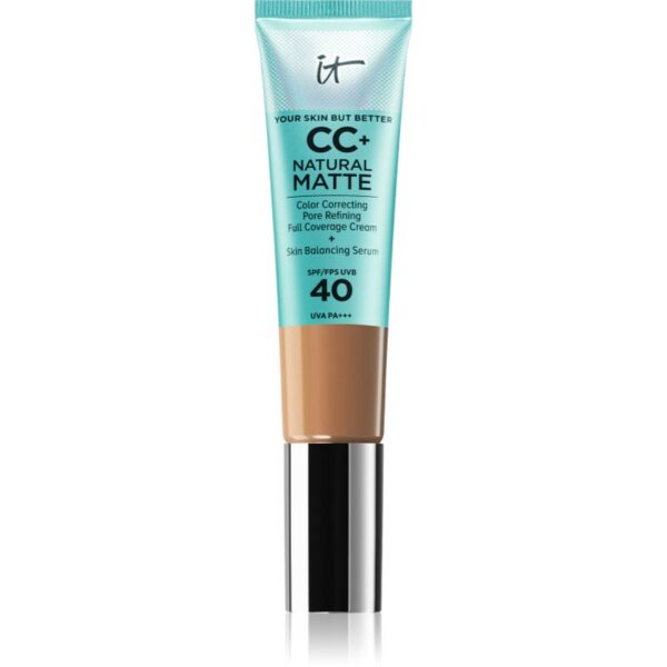 IT Cosmetics Your Skin But Better CC+ Natural Matte machiaj cu efect matifiant SPF 40 pentru femei Tan 32 ml-ro