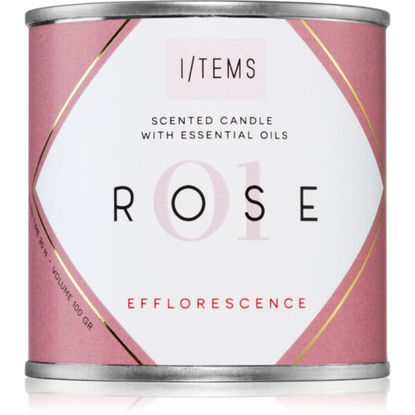 I/TEMS Essential 01 / Rose lumânare parfumată 100 g-ro