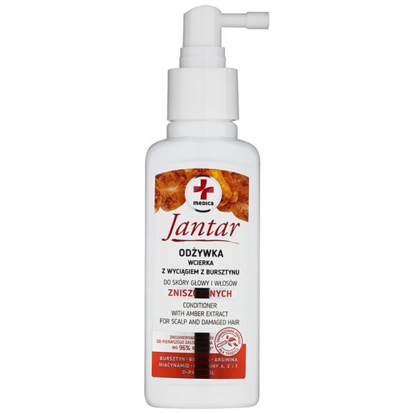 Ideepharm Medica Jantar conditioner spray pentru regenerare pentru par deteriorat 100 ml-Țena