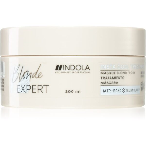 Indola Blond Expert Insta Cool masca de par hranitoare pentru nuante inchise de blond 200 ml-Țena