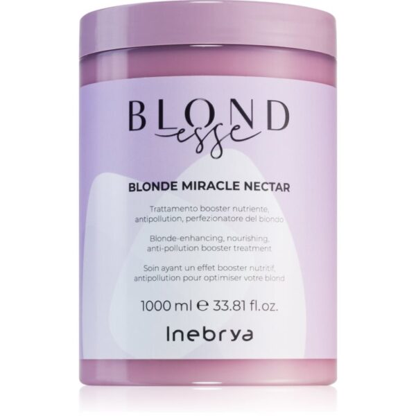 Inebrya BLONDesse Blonde Miracle Nectar tratament nutritiv in profunzime pentru par blond 1000 ml-ro