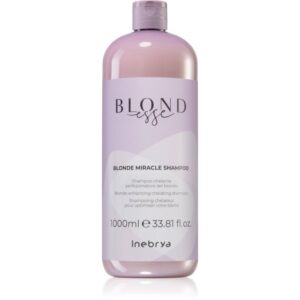 Inebrya BLONDesse Blonde Miracle Shampoo șampon detoxifiant pentru curățare pentru par blond 1000 ml-ro