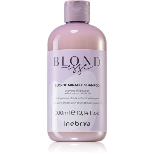 Inebrya BLONDesse Blonde Miracle Shampoo șampon detoxifiant pentru curățare pentru par blond 300 ml-Țena