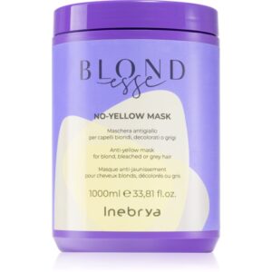 Inebrya BLONDesse No-Yellow Mask Masca de par neutralizeaza tonurile de galben 1000 ml-ro