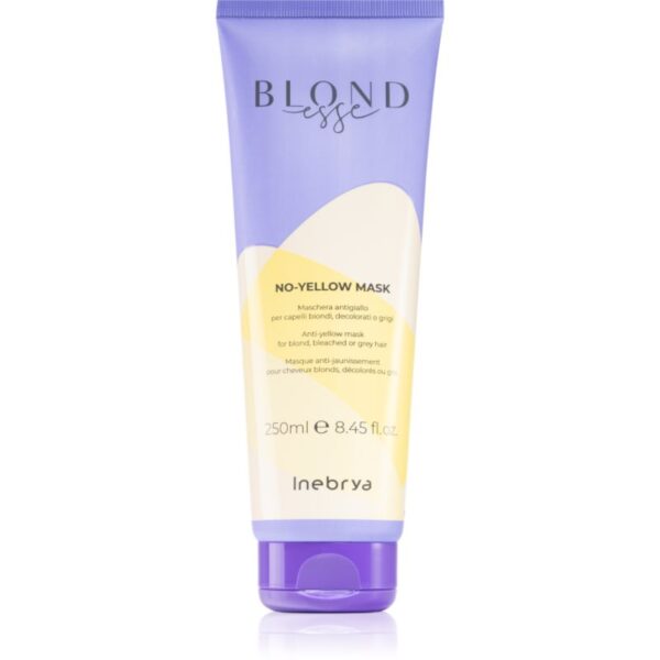 Inebrya BLONDesse No-Yellow Mask Masca de par neutralizeaza tonurile de galben 250 ml-ro