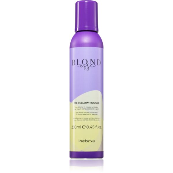 Inebrya BLONDesse No-Yellow Mask balsam spumă neutralizeaza tonurile de galben 250 ml-ro