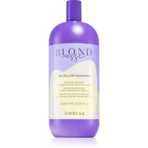 Inebrya BLONDesse No-Yellow Shampoo șampon pentru neutralizarea tonurilor de galben pentru părul blond şi gri 1000 ml-ro