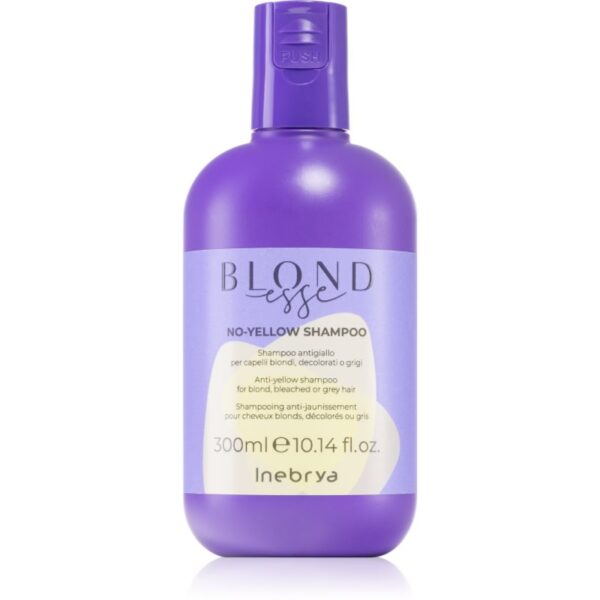 Inebrya BLONDesse No-Yellow Shampoo șampon pentru neutralizarea tonurilor de galben pentru părul blond şi gri 300 ml-ro