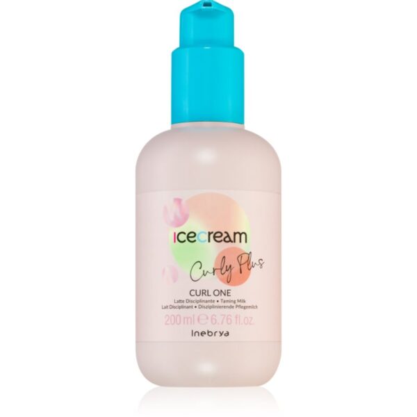 Inebrya Curly Plus Curl One 15 in 1 lapte pentru coafare pentru par ondulat si cret 200 ml-Țena