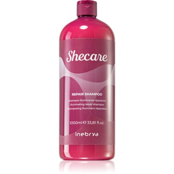 Inebrya Shecare Repair Shampoo sampon pentru stralucire pentru par deteriorat 1000 ml-Țena