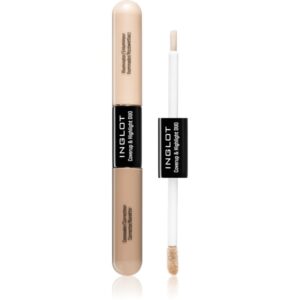 Inglot Coverup & Highlight Duo anticearcan cu efect de lunga durata cu efect de iluminare culoare 102 6.6 ml-ro