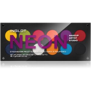 Inglot Makeup Artist Studio Palette paletă cu farduri de ochi culoare NEON 18