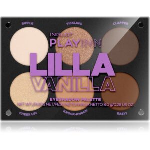 Inglot PlayInn Eyeshadow Palette paletă cu farduri de ochi culoare Lilla Vanilla 8 g-ro