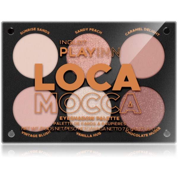 Inglot PlayInn Eyeshadow Palette paletă cu farduri de ochi culoare Loca Mocca 7.6 g-Țena