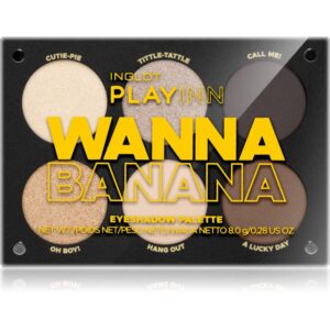 Inglot PlayInn Eyeshadow Palette paletă cu farduri de ochi culoare Wanna Banana 8 g-ro
