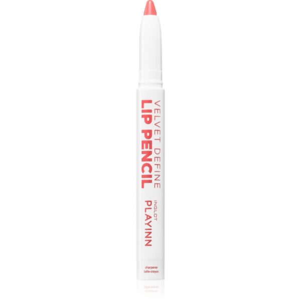 Inglot PlayInn Velvet Define Lip Pencil creion intensiv de buze culoare BLUSHING CORAL 61 1