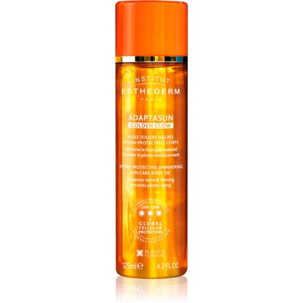 Institut Esthederm Adaptasun Golden Glow ulei stralucitor cu o protectie UV ridicata 125 ml-Țena