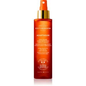 Institut Esthederm Adaptasun Sun Care Oil ulei cu protectie solara pentru piele si par protectie medie impotriva razelor UV 150 ml-Țena