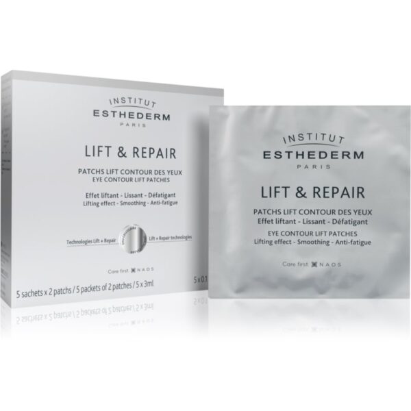 Institut Esthederm Lift & Repair Eye Contour Lift Patches plasture antirid pentru zona de sub ochi 5x2 buc-Țena
