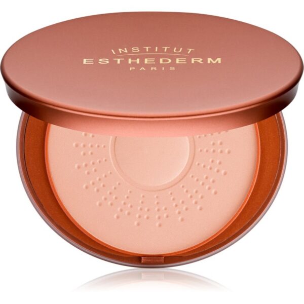 Institut Esthederm Sun Sheen Sunshine Care Powder autobronzant pentru fata si decolteu 15 g-ro