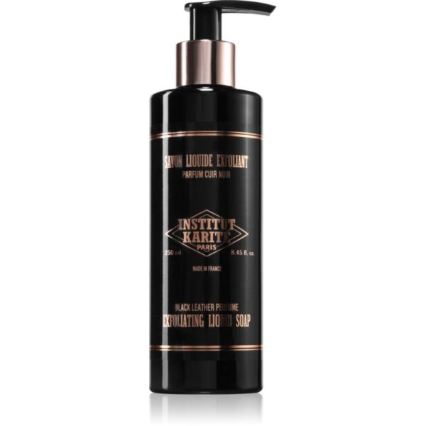 Institut Karité Paris Black Leather Exfoliating Liquid Soap sapun lichid exfoliant 250 ml-Țena