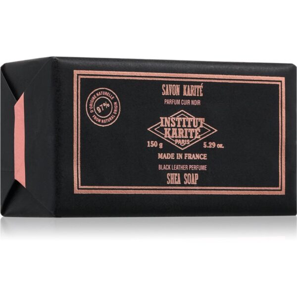 Institut Karité Paris Black Leather Shea Soap săpun de lux unt de shea 150 g-Țena