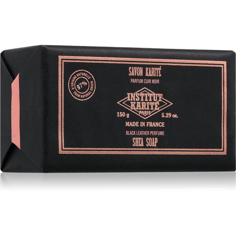 Institut Karité Paris Black Leather Shea Soap săpun de lux unt de shea 150 g-Țena