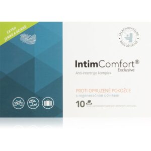 Intim Comfort Anti-intertrigo complex servetele umede ultra-delicate crema-tratament impotriva iritatiilor provocate de scutece 10 buc-Țena