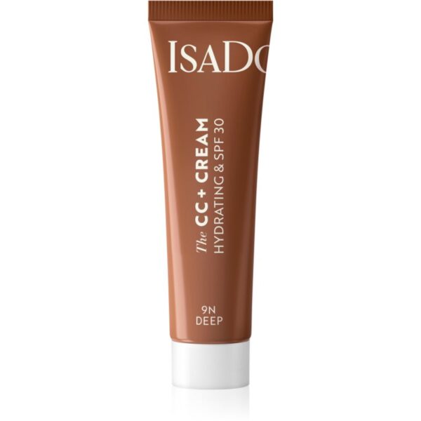 IsaDora CC + Cream crema CC hidratanta SPF 30 culoare 9N Deep 30 ml-Țena