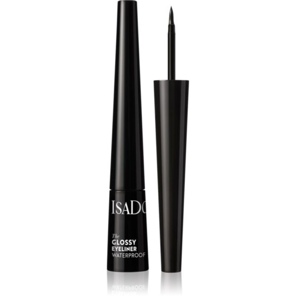 IsaDora Glossy Eyeliner eyeliner rezistent la apă culoare 40 Chrome Black 2