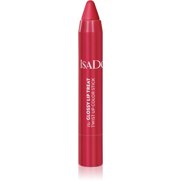 IsaDora Glossy Lip Treat Twist Up Color ruj hidratant culoare 12 Rhubarb Red 3.3 g-Țena